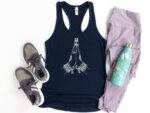 Meditation Racerback Tank Tops, Namaste Tank Top, Yoga Tank Top, Workout Shirt, Yoga Lover Gift, Woman Tank Tops, Yoga Lover Tank Top