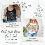 Art Nouveau Muse Women'S Racerback Tank Top, Witchy Stuff, Botanical Cottagecore Yoga Tank, Floral Moon Eclectic Clothing, Cute Boho Tank