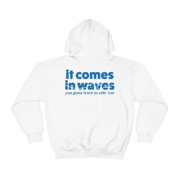 It Comes In Waves Beachy Aesthetic Quote Hoodie , Trendy Preppy Womens Hoodie For Summer