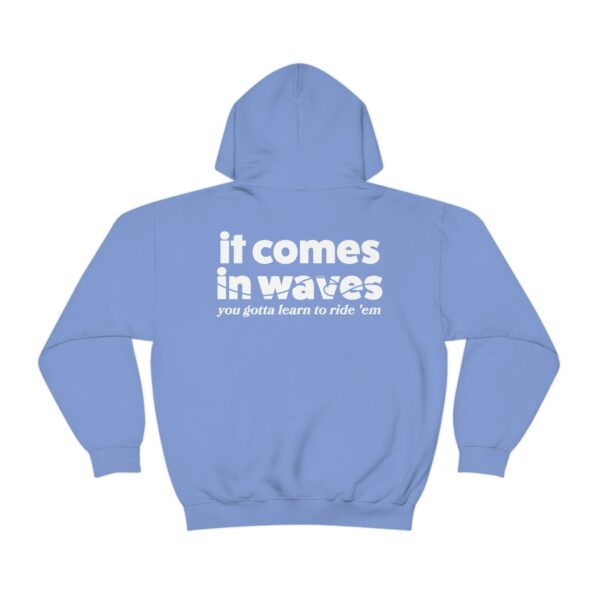 It Comes In Waves Beachy Aesthetic Quote Hoodie , Trendy Preppy Womens Hoodie For Summer