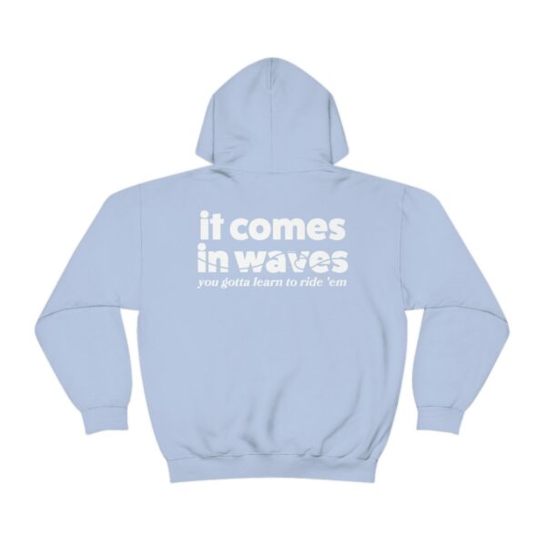 It Comes In Waves Beachy Aesthetic Quote Hoodie , Trendy Preppy Womens Hoodie For Summer