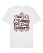 Inspirational T-Shirt - Boho Gift For Her - Mental Health Shirt - Butterfly And Flowers Tshirt - Never Apologise For Being Powerful T-Shirt