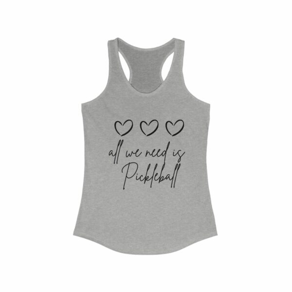 All We Need Is Pickleball Tank Top, Pickleball Tank Top Women, Workout Shirt, Pickle Ball Racerback Tank, Muscle Tank Tops