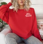 Sarcastic Funny Women Embroidered Sweatshirt Hilarious Soft Crewneck Comical Sweatshirt Amusing Cozy Embroidered Funny Crewneck Funny Gift