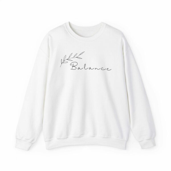 Balance Crewneck Sweatshirt, Cozy Unisex Sweatshirt For Self-Care, Mindfulness Gift, Everyday Comfort, Relaxed Style, Minimalist