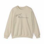 Balance Crewneck Sweatshirt, Cozy Unisex Sweatshirt For Self-Care, Mindfulness Gift, Everyday Comfort, Relaxed Style, Minimalist