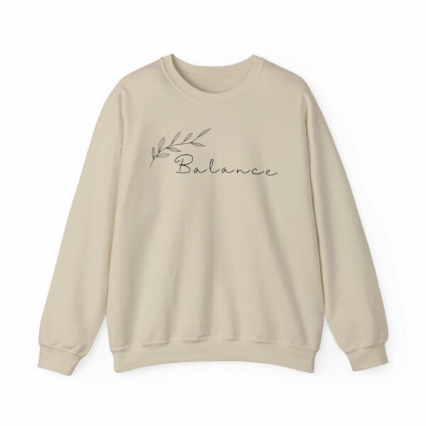 Balance Crewneck Sweatshirt, Cozy Unisex Sweatshirt For Self-Care, Mindfulness Gift, Everyday Comfort, Relaxed Style, Minimalist