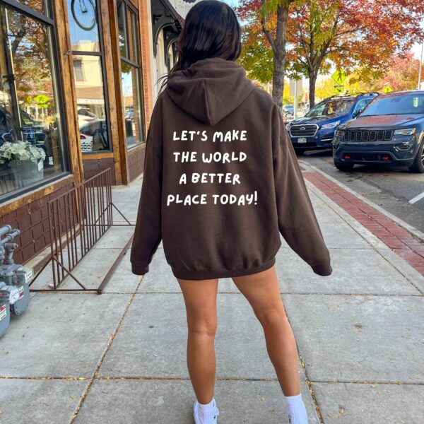 Womens Hoodie Inspirational Saying Positive Motivational Quote Sweatshirt Aesthetic Teen Girl Hoodies Trendy Words On The Back